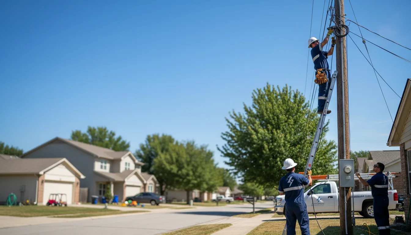 Residential electrician providing installation services in Salina, KS
